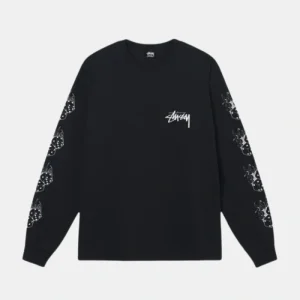 Fire Dice Ls Black Tee | Stussy Long Sleeve Oversized Sweatshirt
