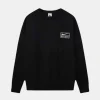 Nike X Stussy Black Crew StussNike X Stussy Black Crew | Stussy Long Sleeve Oversized Sweatshirty Long Sleeve Oversized Sweatshirt