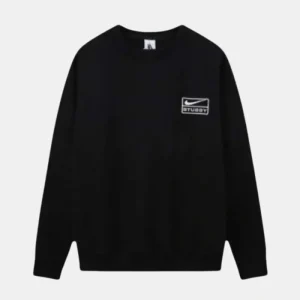 Nike X Stussy Black Crew StussNike X Stussy Black Crew | Stussy Long Sleeve Oversized Sweatshirty Long Sleeve Oversized Sweatshirt