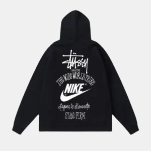 Nike X Stussy Hoodie Black The Wide World Tribe