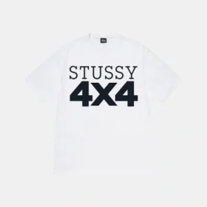 Stussy 4×4 White Tee