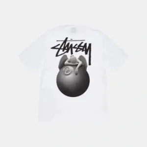 Stussy 8 Ball Tee White Angel