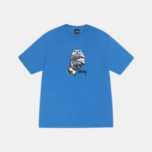 Stussy All Bets Off Pigment Dyed Tee Blue