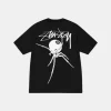 Stussy Arachnid Pigment Dyed Tee Black