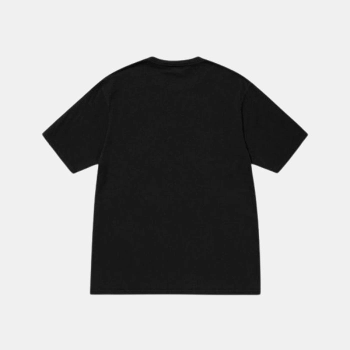Stussy Emblem Pigment Dyed Black Tee