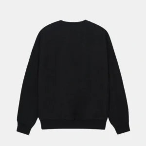 Stussy Letterman Black Crew | Stussy Long Sleeve Oversized Sweatshirt