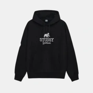 Stussy Sportswear Black Hoodie Stussy lion logo
