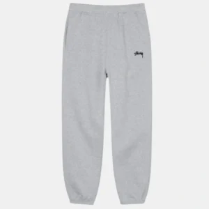 Stussy Stock Logo Gray Pant | Stussy Sweatpants
