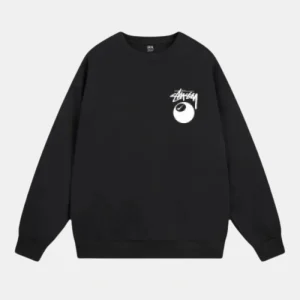 Stussy X Nike 8 Ball Black Crew | Stussy Long Sleeve Oversized Sweatshirt