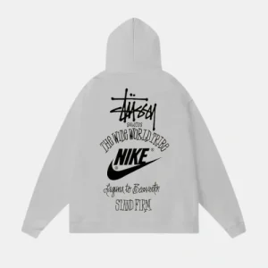 Stussy X Nike The Wide World Tribe Hoodie Grey
