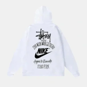 Stussy X Nike The Wide World Tribe Hoodie White