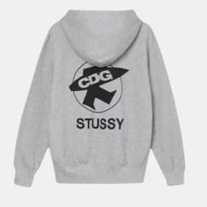 CDG x Stussy Hoodie Grey