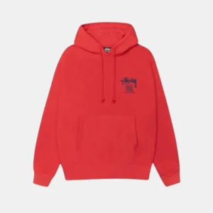 Ist Venus Zip Hoodie Red Cayenne Stussy Fleece Hoodie