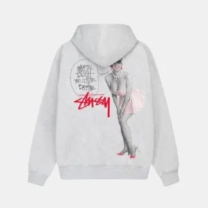 Skate Tough Hoodie White Stussy Zip Hoodie Ash Heather