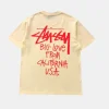 Stussy Cream California Big Love Oversized T-Shirt Graphic