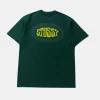 Stussy Forest Green Oversized T-Shirt Back Logo