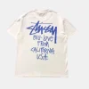 Stussy White Big Love California Oversized T-Shirt Back Print